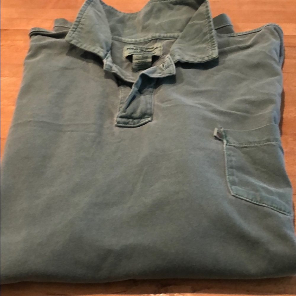 Polo Ralph Lauren MENS Distressed Green Golf Shirt